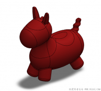 分享一个SolidWorks绘制的跳跳马模型