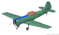 分享一个YAK-18PS运动飞机